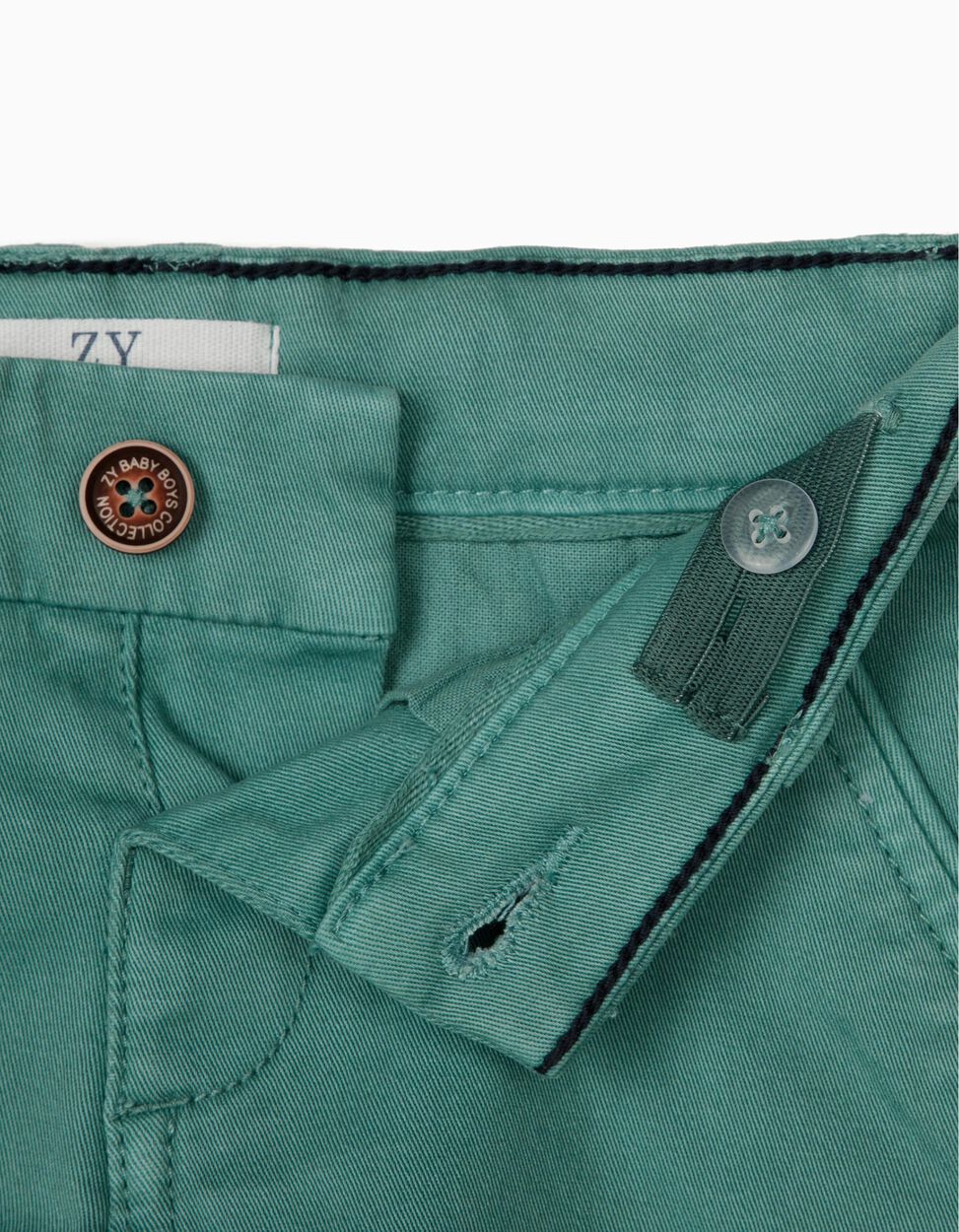 ZIPPY - CHINO SHORTS FOR BABY BOYS, GREEN 3