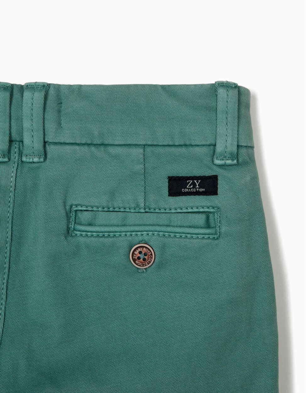 ZIPPY - CHINO SHORTS FOR BABY BOYS, GREEN 4