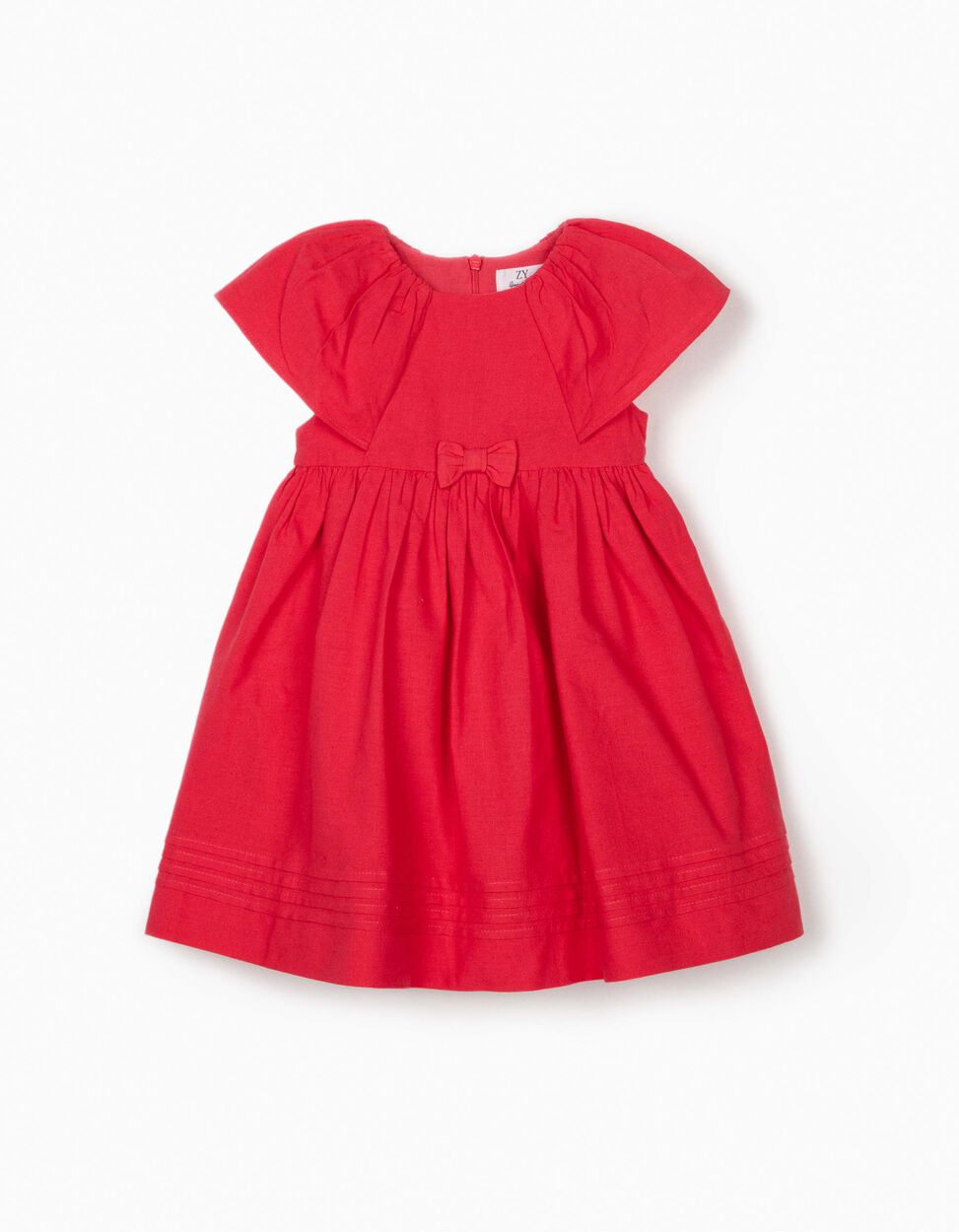 ZIPPY - DRESS FOR BABY GIRLS, CORAL