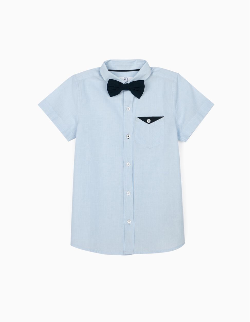 ZIPPY - SHIRT WITH BOW TIE FOR BOYS, BLUE