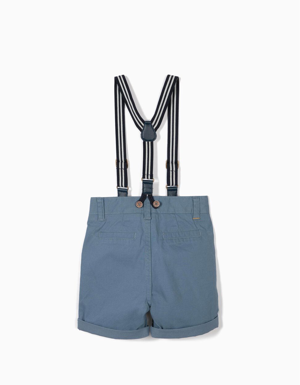 Zippy - SHORTS WITH SUSPENDERS FOR BABY BOYS, BLUE 2