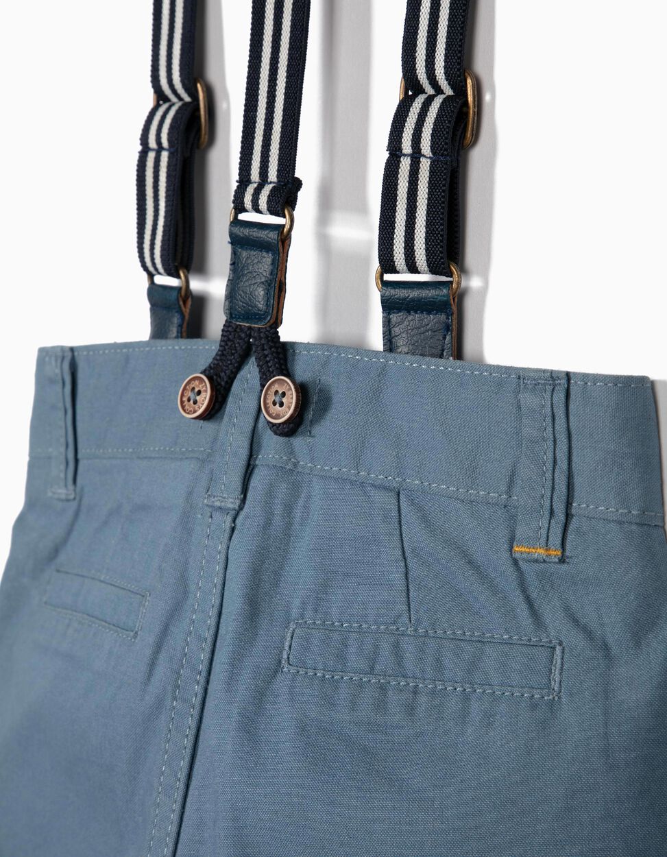 Zippy - SHORTS WITH SUSPENDERS FOR BABY BOYS, BLUE 4