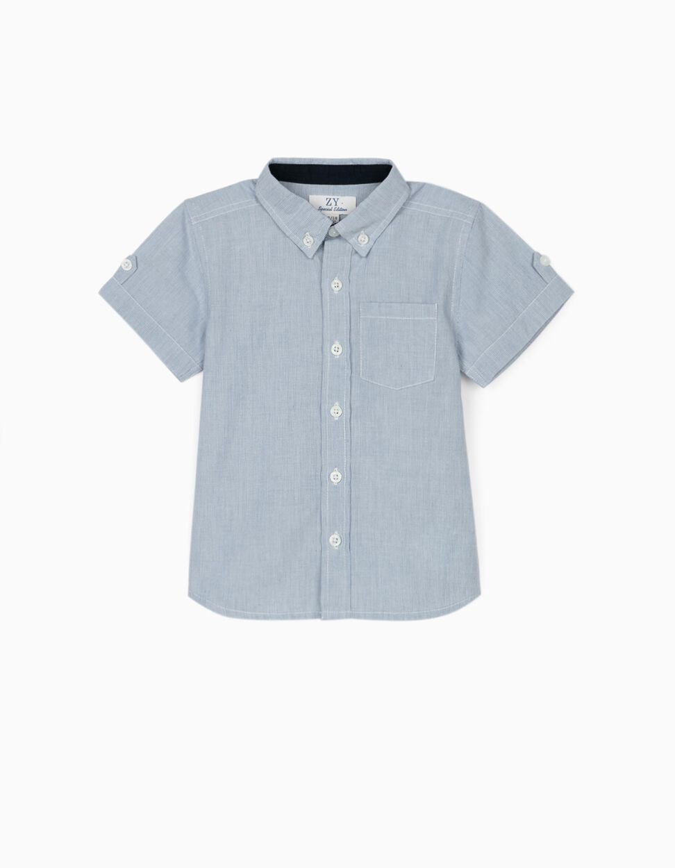 ZIPPY - STRIPED SHIRT FOR BABY BOYS, BLUE