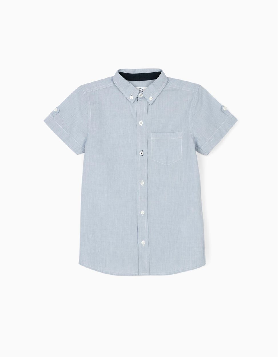 ZIPPY - STRIPED SHIRT FOR BOYS, BLUE