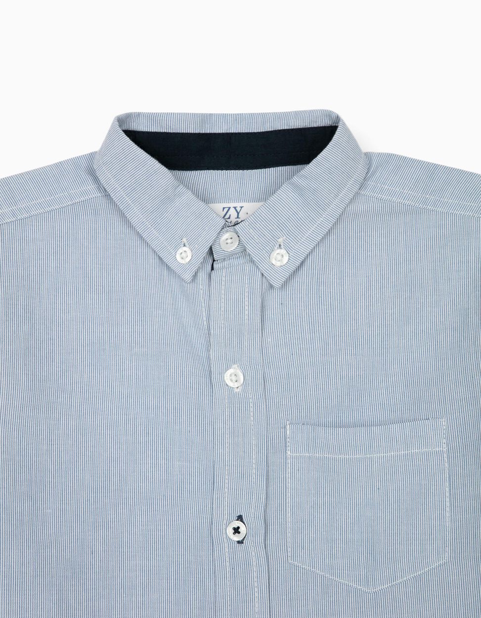 ZIPPY - STRIPED SHIRT FOR BOYS, BLUE 3