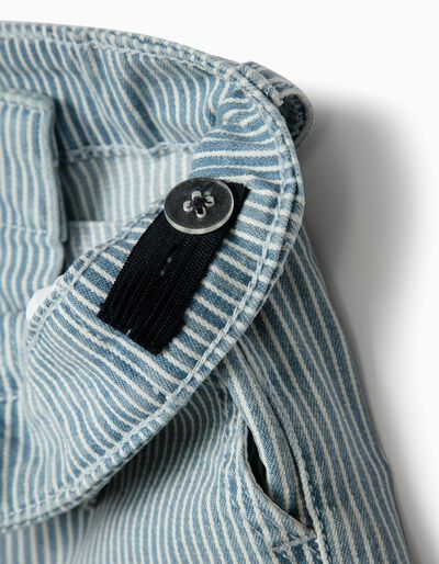 ZIPPY - STRIPED SHORTS FOR BABY BOYS, BLUE