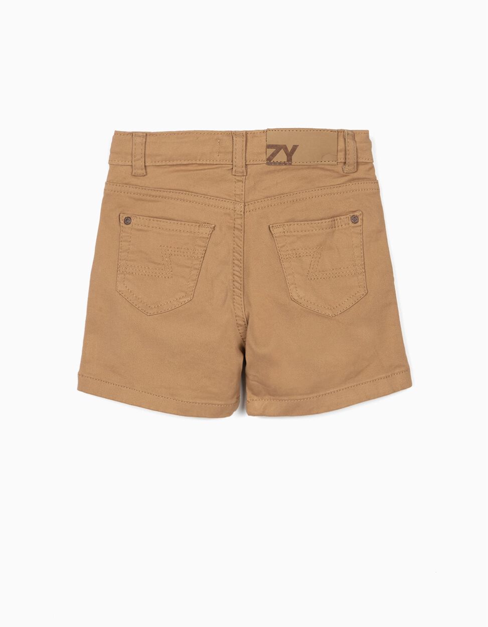 ZIPPY - TWILL SHORTS FOR BABY BOYS, CAMEL 2