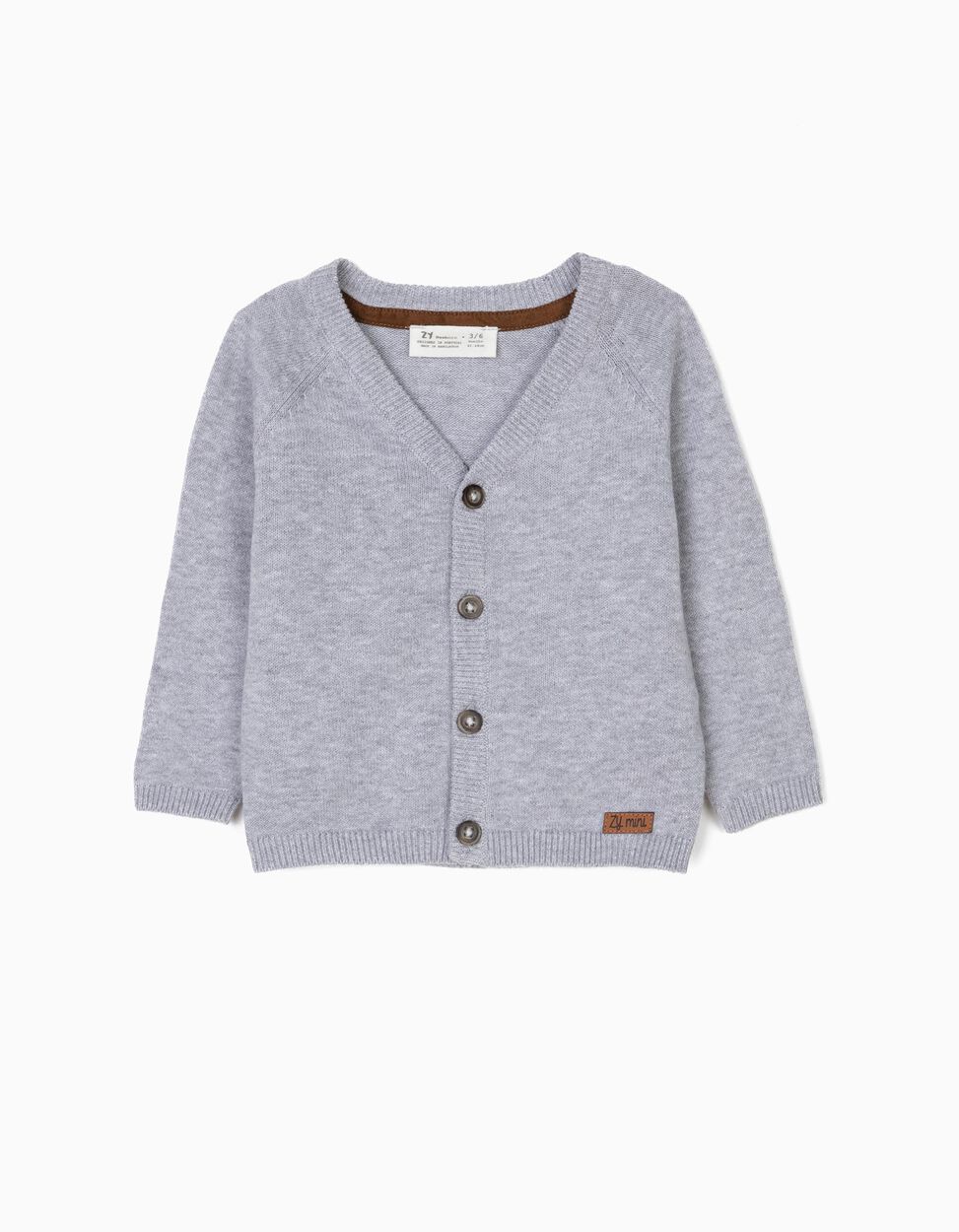 Zippy - CARDIGAN FOR NEWBORN BABY BOYS, GREY