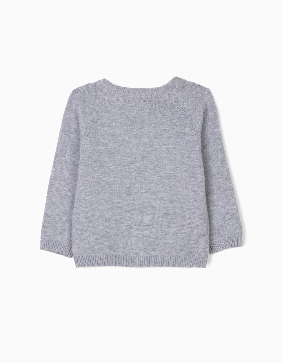 Zippy - CARDIGAN FOR NEWBORN BABY BOYS, GREY 2