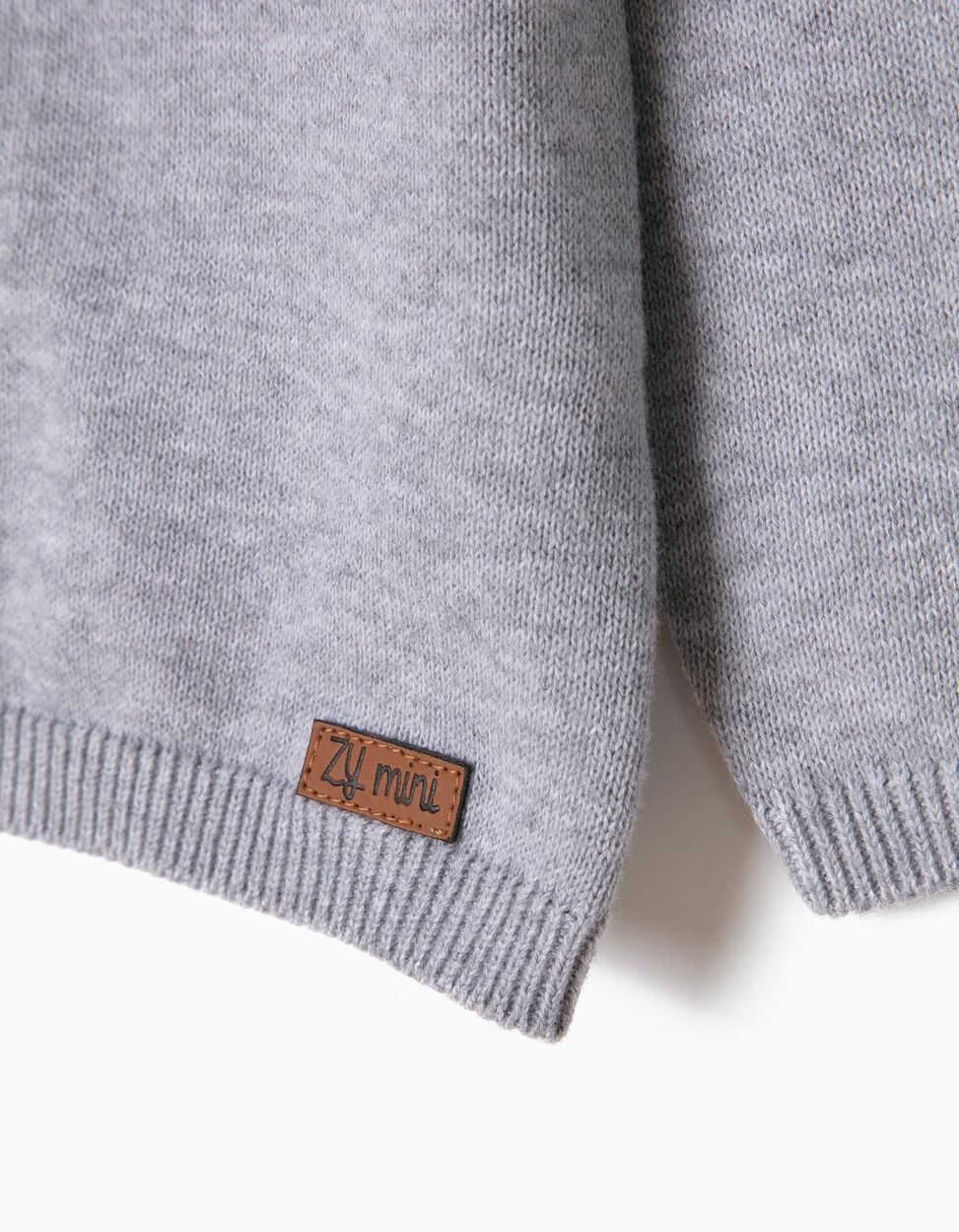 Zippy - CARDIGAN FOR NEWBORN BABY BOYS, GREY 3
