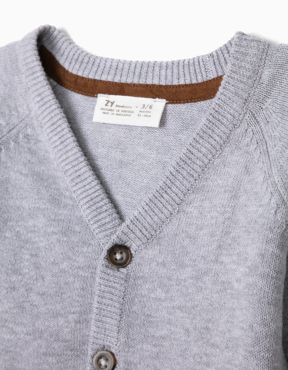 Zippy - CARDIGAN FOR NEWBORN BABY BOYS, GREY 4