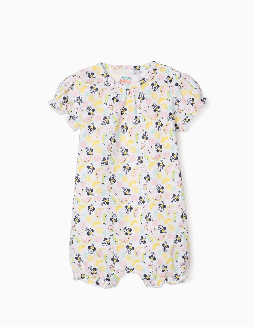 Zippy - 2 SLEEPSUITS FOR BABY GIRLS, 'MINNIE MOUSE', PINK/WHITE 3