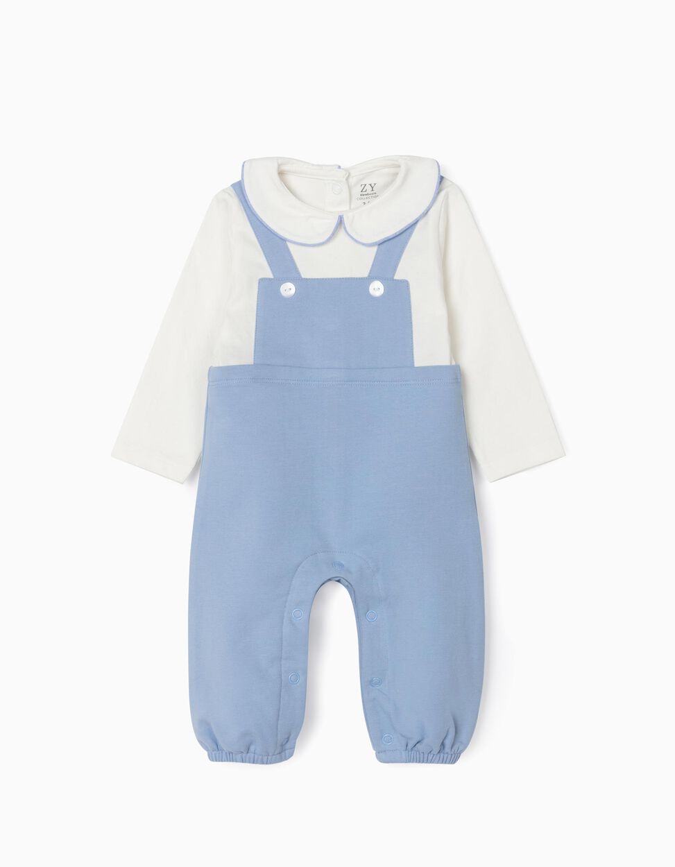 Zippy - JUMPSUIT FOR NEWBORN BABY BOYS, BLUE/WHITE