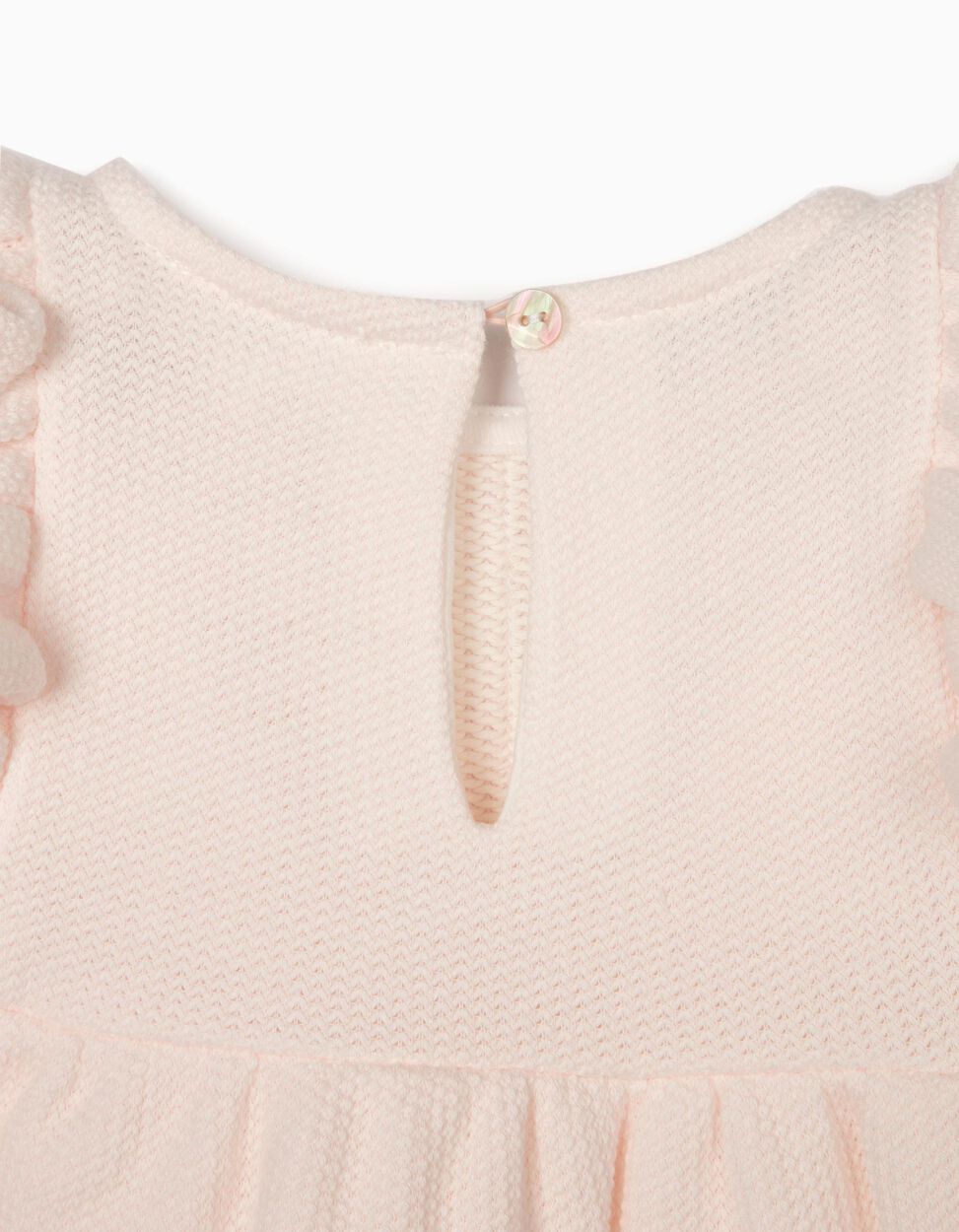 Zippy - KNIT DRESS FOR NEWBORN BABY GIRLS, LIGHT PINK 4