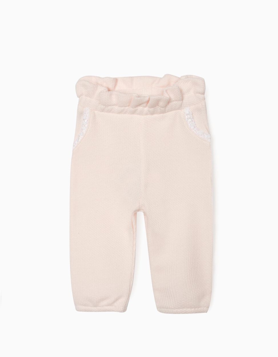 Zippy - TEXTURED TROUSERS FOR NEWBORN BABY GIRLS, PINK