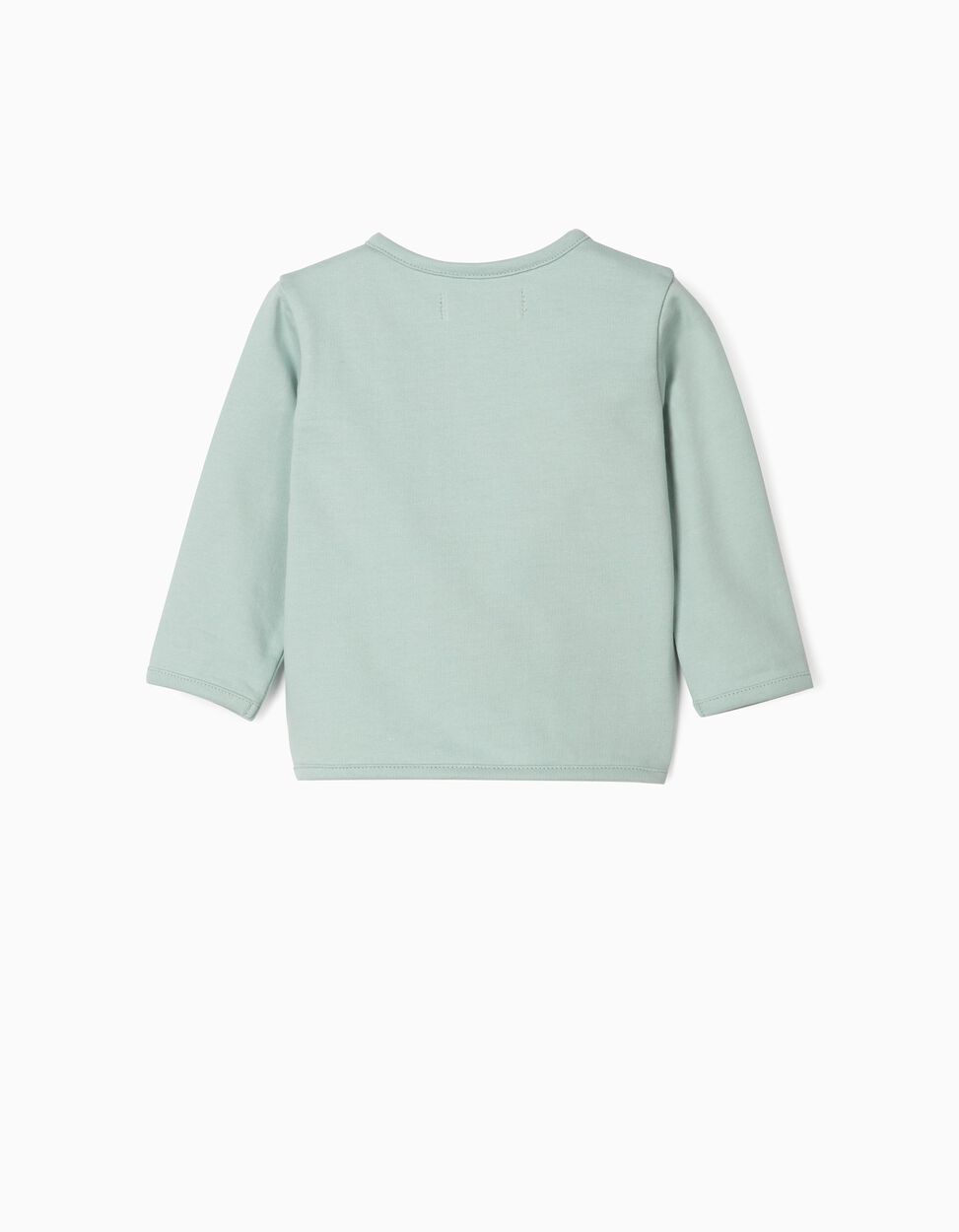 Zippy - ORGANIC COTTON JACKET FOR NEWBORN BABY GIRLS, AQUA GREEN 2