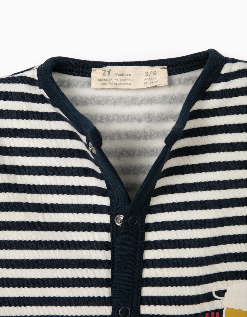 Zippy - CARDIGAN FOR NEWBORN BABY BOYS, BLUE/WHITE/YELLOW 3