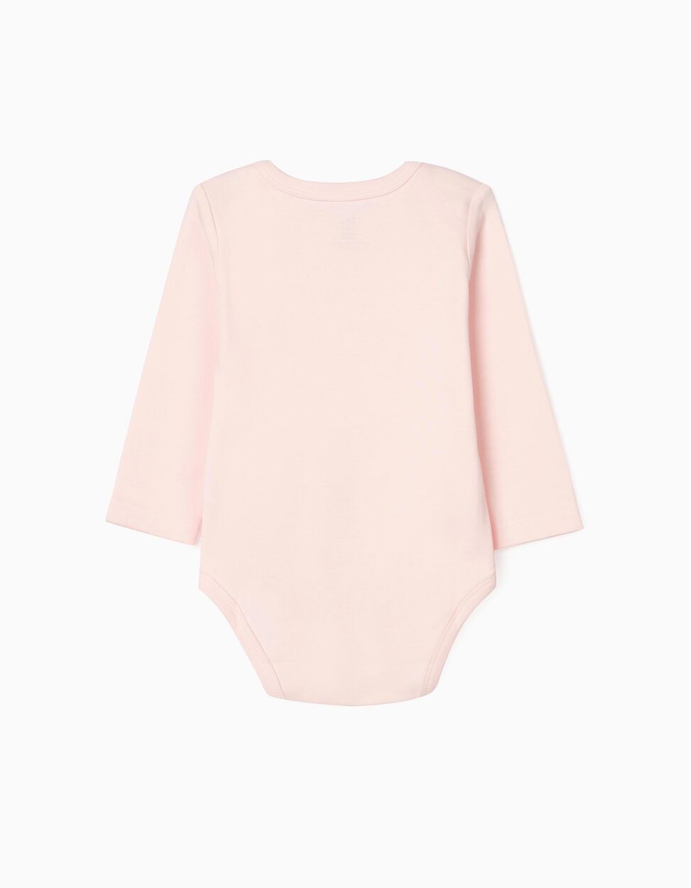 Zippy - 2-PACK LONG-SLEEVED BODYSUITS, WHITE &amp; PINK 2
