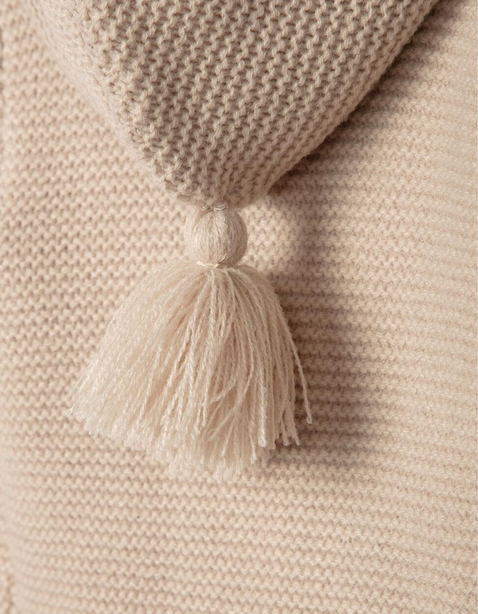 Zippy - HOODED ACRYLIC CARDIGAN FOR NEWBORN BABY BOYS, BEIGE 4