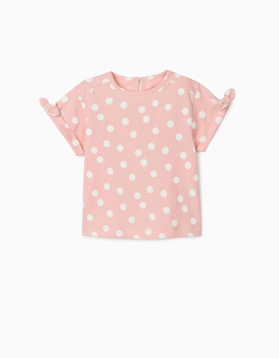 Zippy - T-SHIRT FOR BABY GIRLS, 'DOTS', PINK