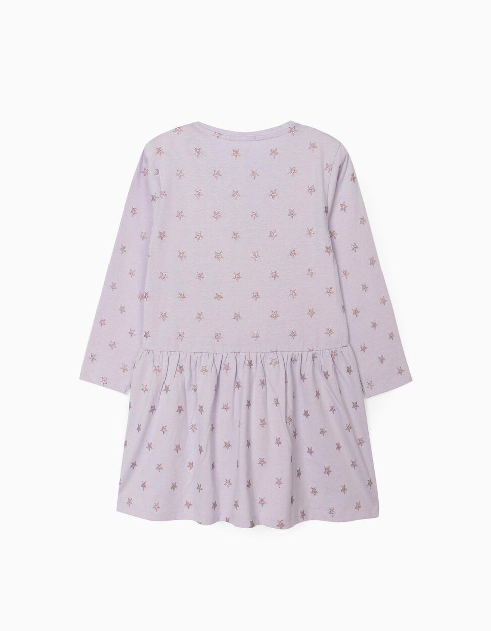 Zippy - JERSEY KNIT DRESS FOR GIRLS, 'STARS', LILAC 2