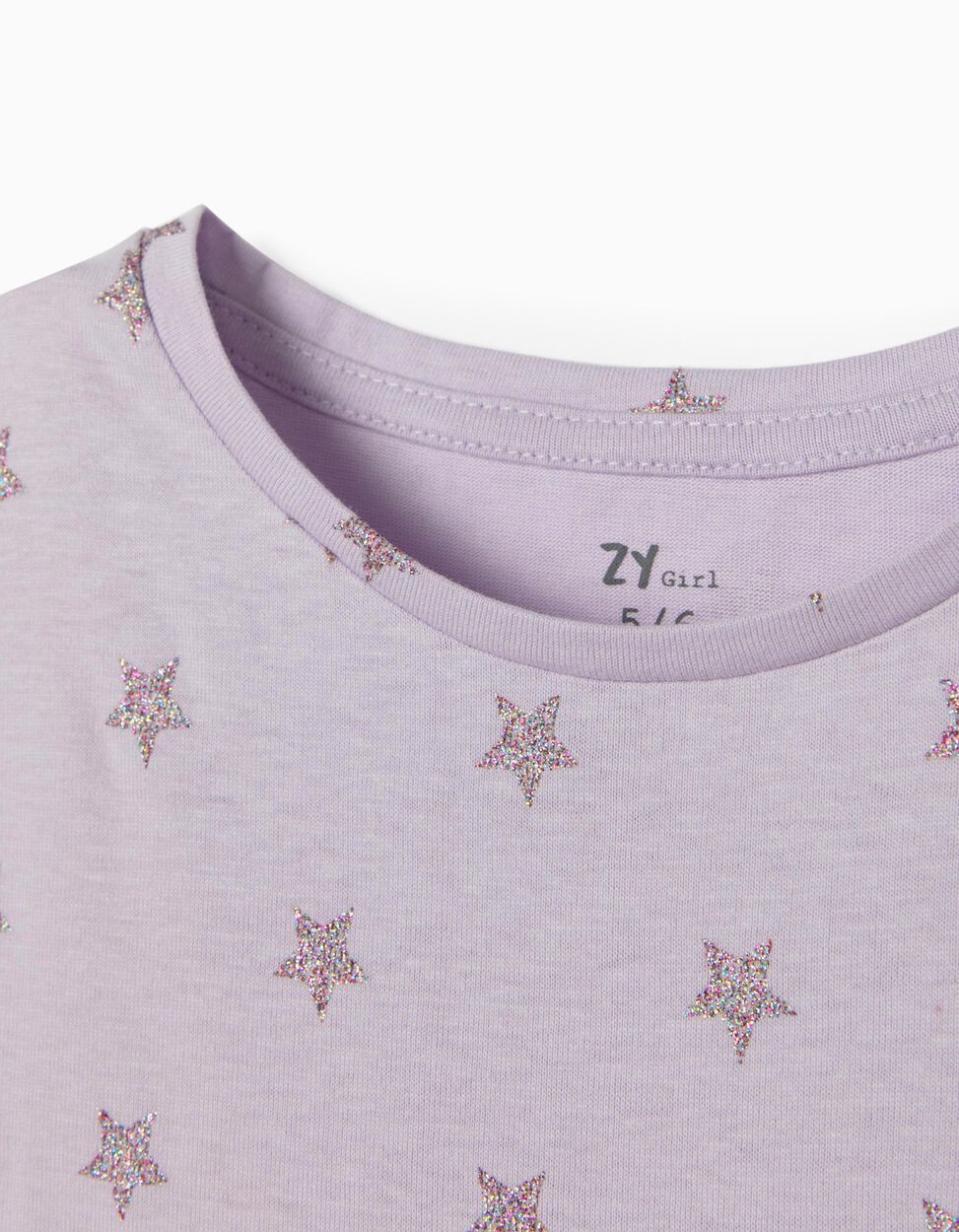 Zippy - JERSEY KNIT DRESS FOR GIRLS, 'STARS', LILAC 3