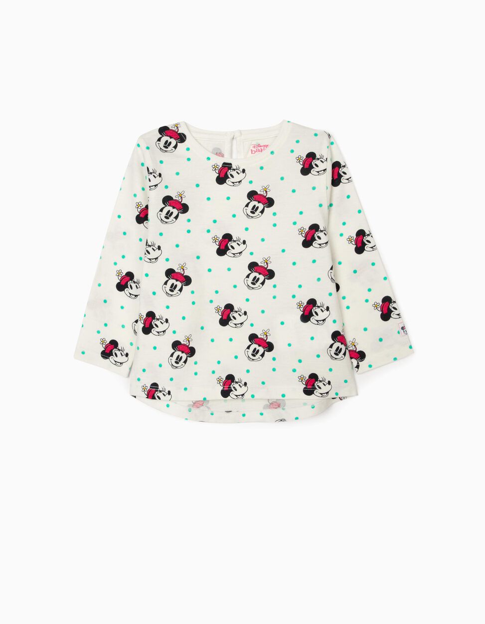 Zippy - 2 LONG SLEEVE T-SHIRTS FOR BABY GIRLS 'MINNIE YOO HOO', WHITE 3