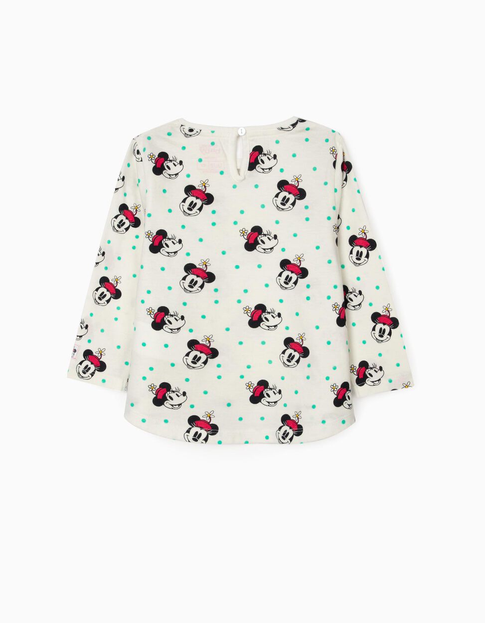Zippy - 2 LONG SLEEVE T-SHIRTS FOR BABY GIRLS 'MINNIE YOO HOO', WHITE 4