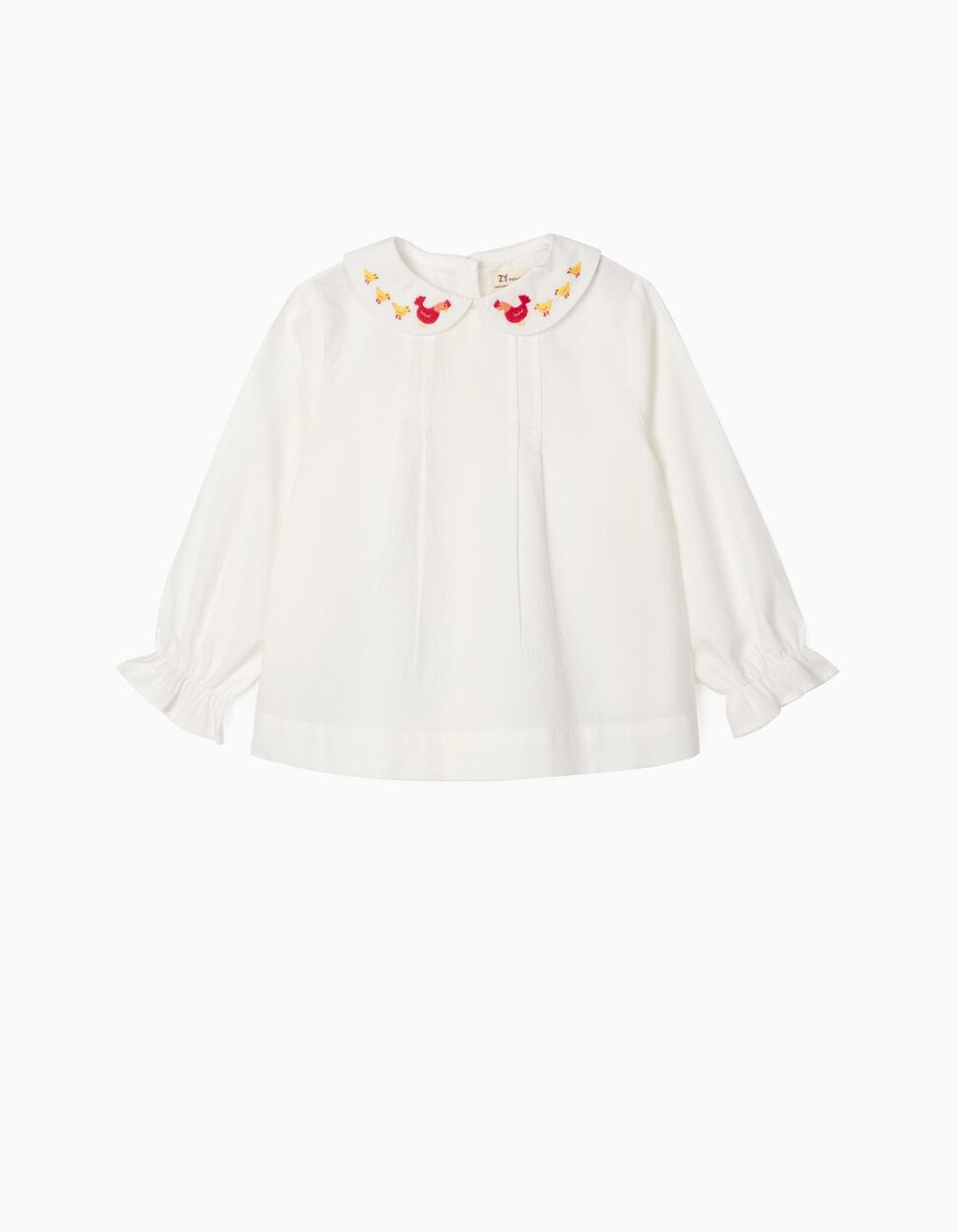 Zippy - BLOUSE FOR BABY GIRLS, 'FARM', WHITE