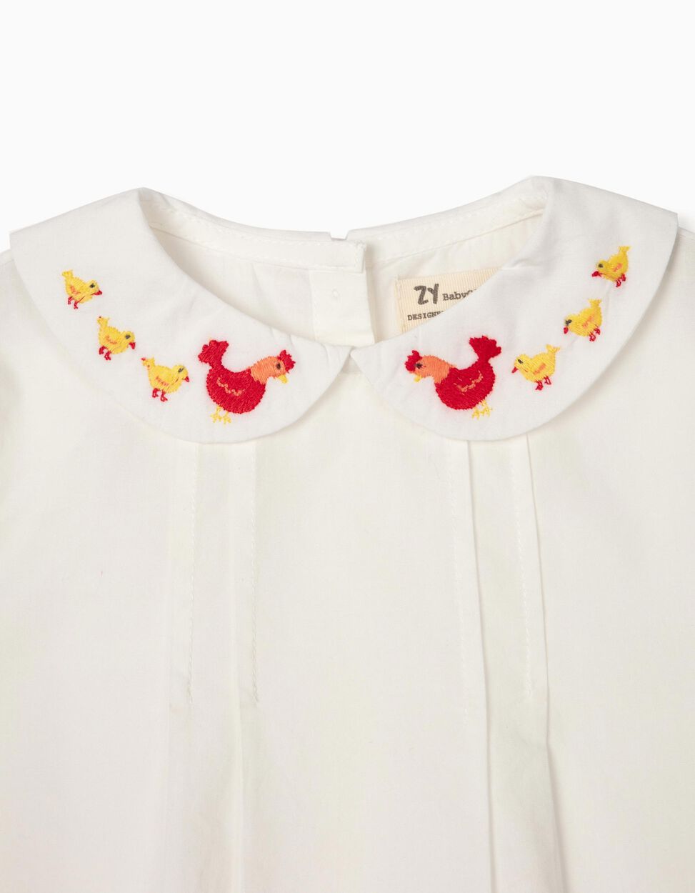 Zippy - BLOUSE FOR BABY GIRLS, 'FARM', WHITE 3