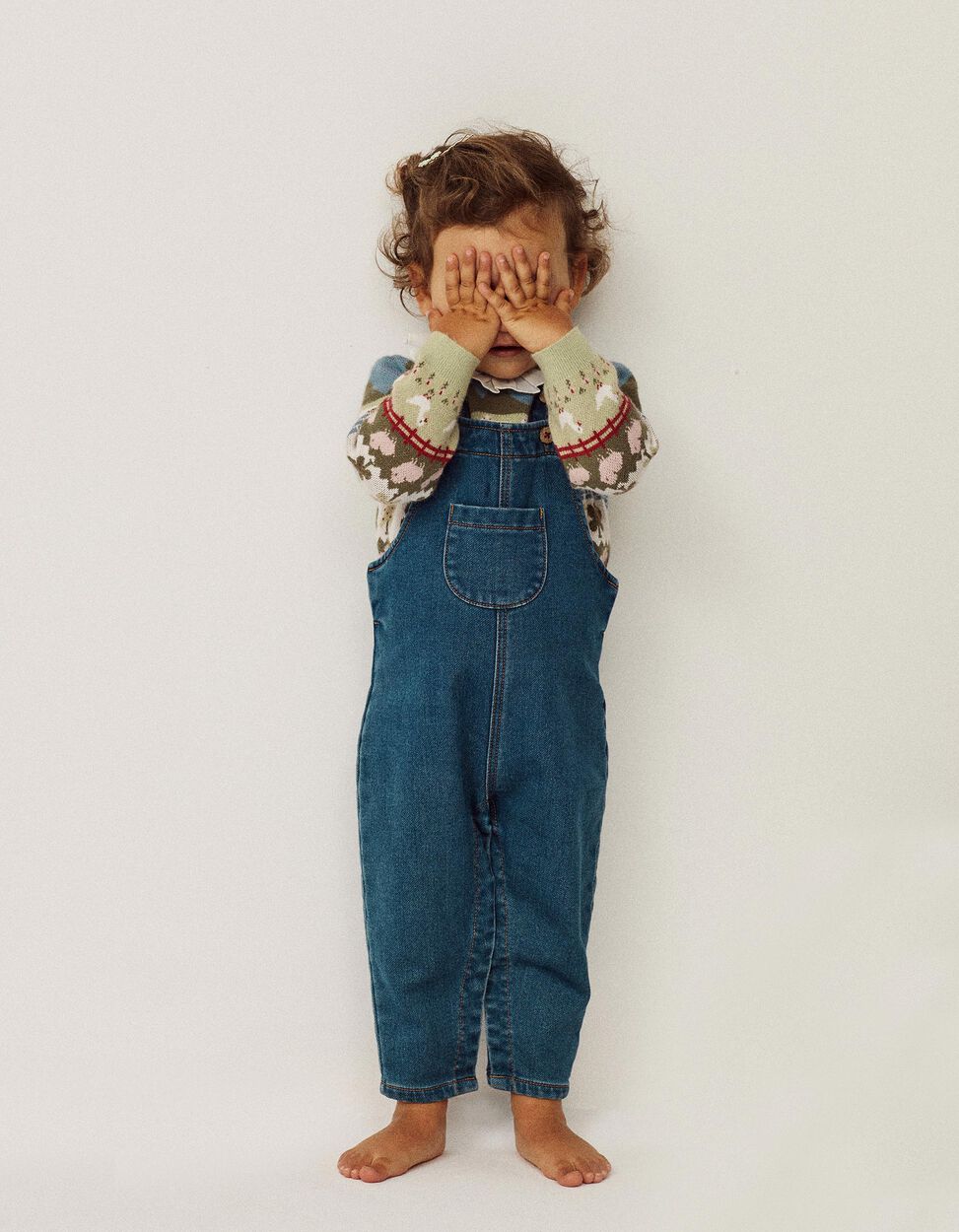Zippy - DUNGAREES FOR BABY GIRLS, 'COMFORT DENIM', BLUE 2