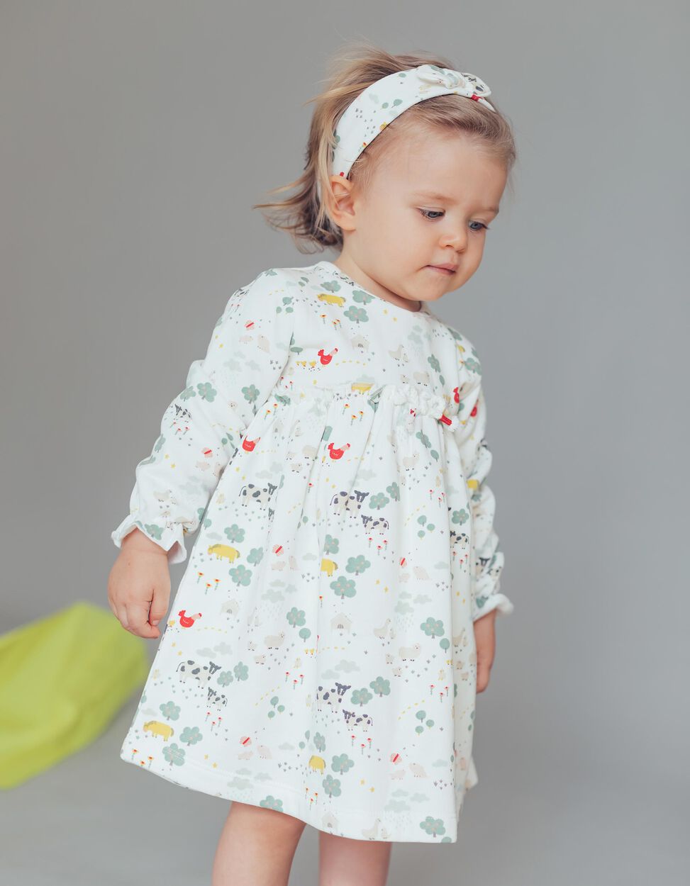 Zippy - DRESS + HEADBAND FOR BABY GIRLS, BEIGE 3