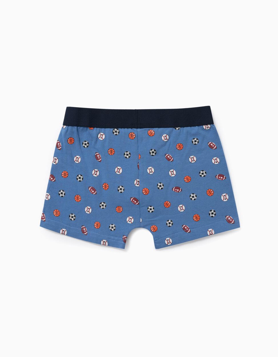 Zippy - 4 BOXER SHORTS FOR BOYS, 'SPORTS', GREY/ORANGE/BLUE 4