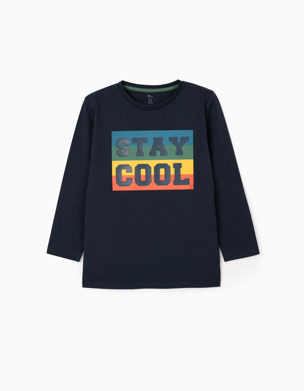 Zippy - LONG SLEEVE T-SHIRT FOR BOYS 'STAY COOL', DARK BLUE