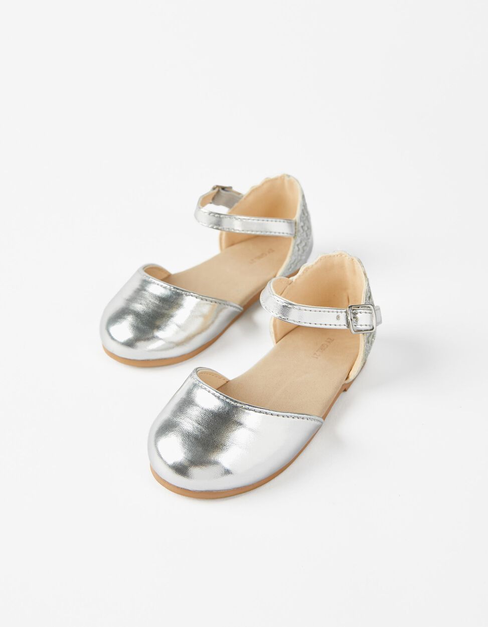 ZIPPY - BALLERINES AVEC PAILLETTES BÉBÉ FILLE, ARGENTÉ 2