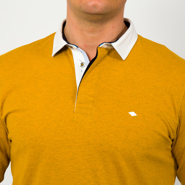 Lee Cooper - Polo Homme Regular  - Couleur moutarde 3