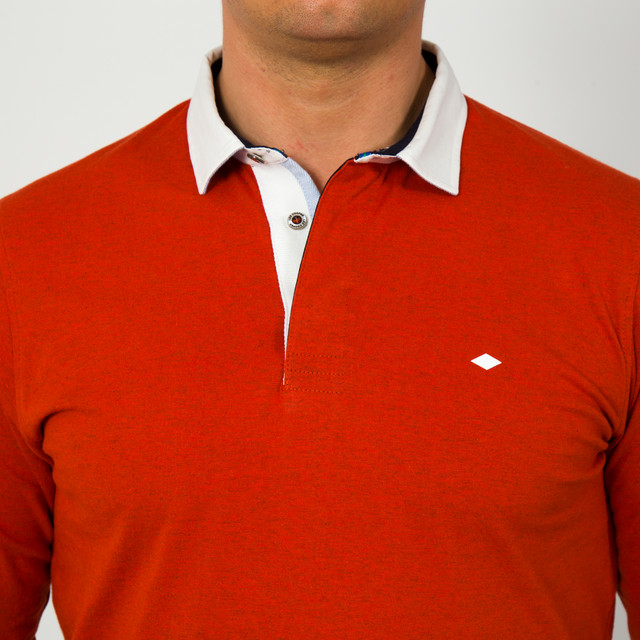 Lee Cooper - Polo Homme Regular - Rouge Corail 4