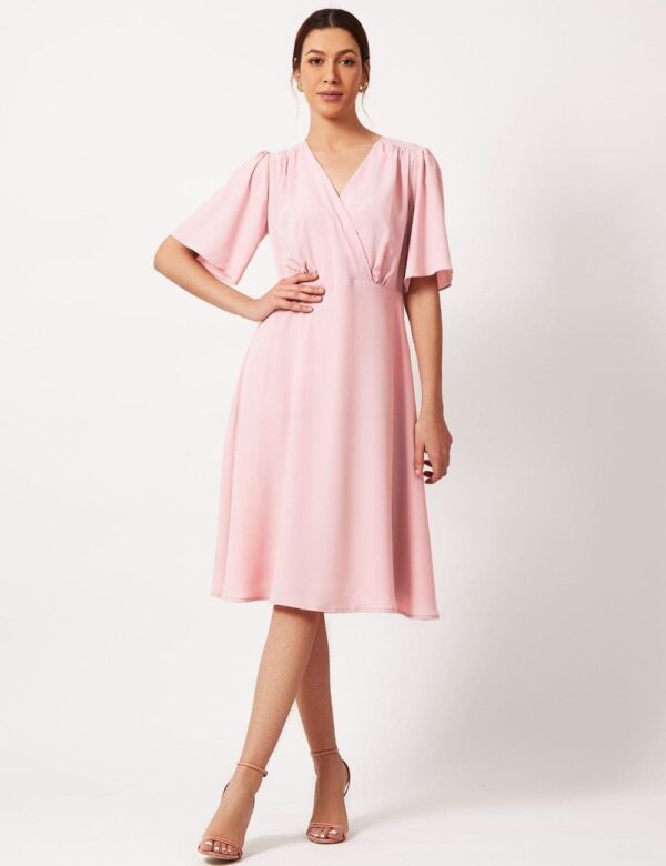 alma dress robe rose clair