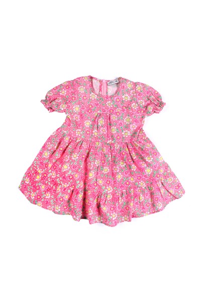 Zen Enfant - Robe&nbsp; bébé fille volantée avec  motifs imprimés - Rose - ROSE