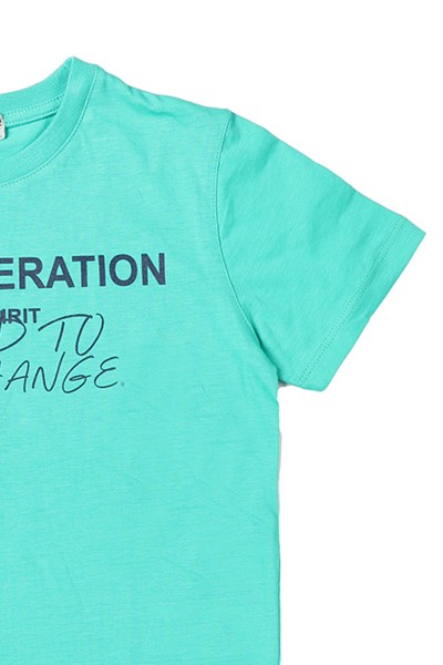 Zen Enfant - T-shirt à col rond - Vert pomme  - VERT POMME 2
