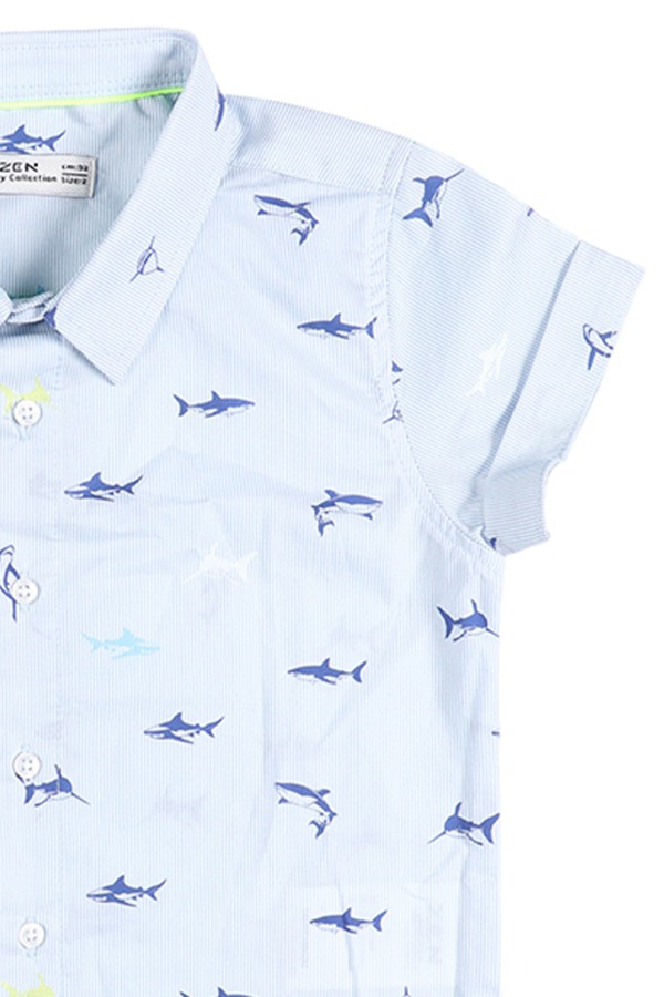 ZEN Enfant - Chemise à manches courtes - blue 2