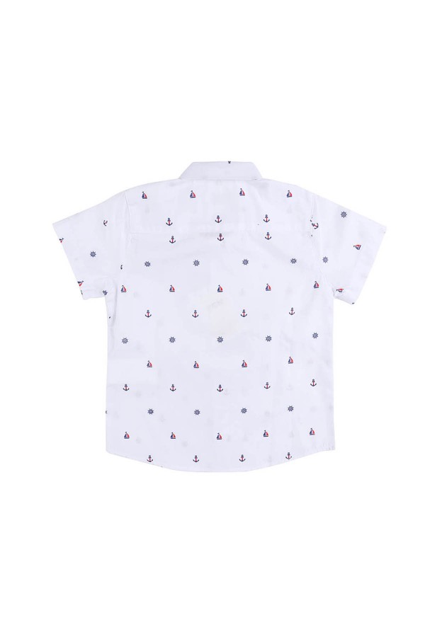 ZEN Enfant - Chemise garçon imprimé marin&nbsp; - blanc 3