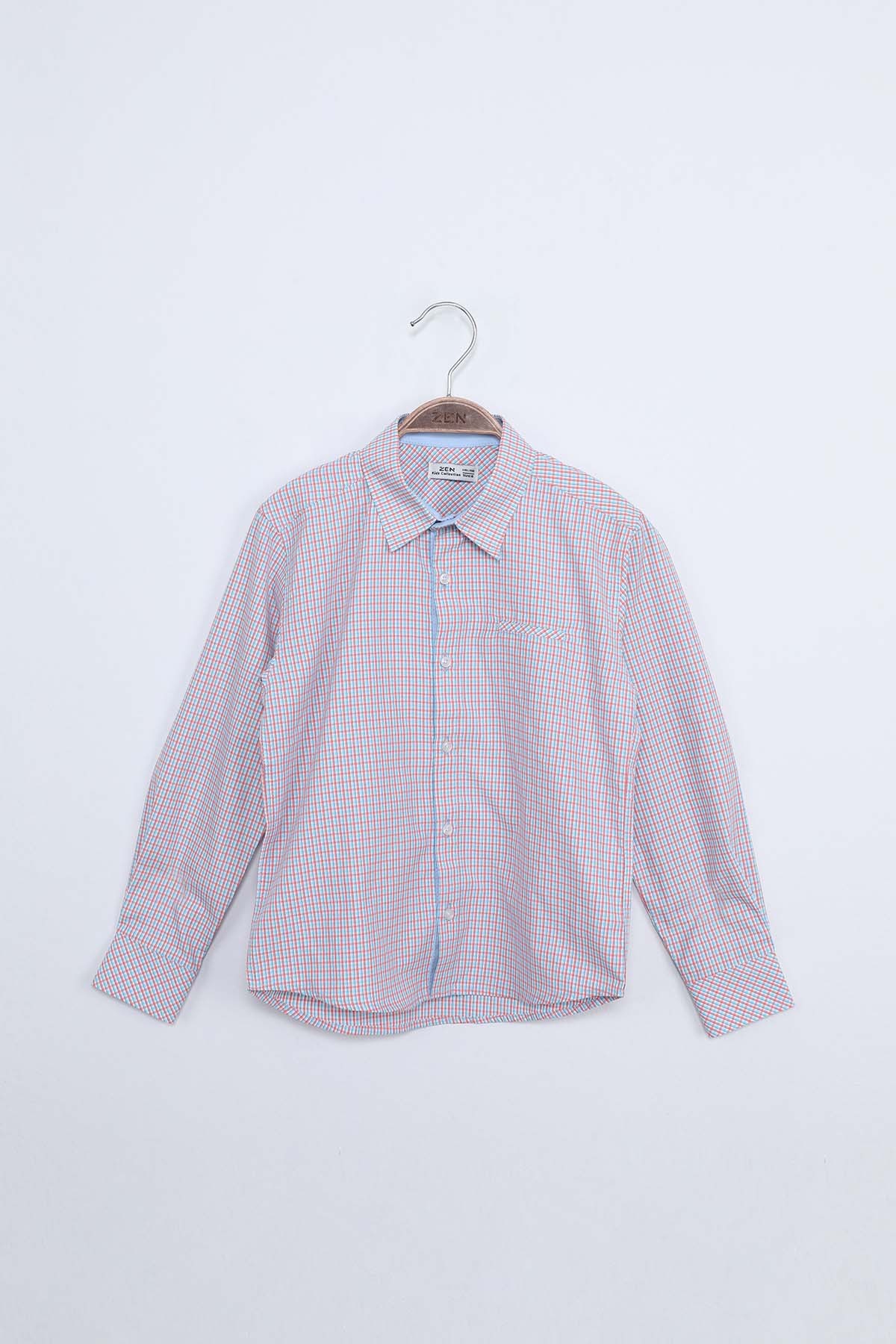 ZEN Enfant - Chemise A Carreaux - BLANC