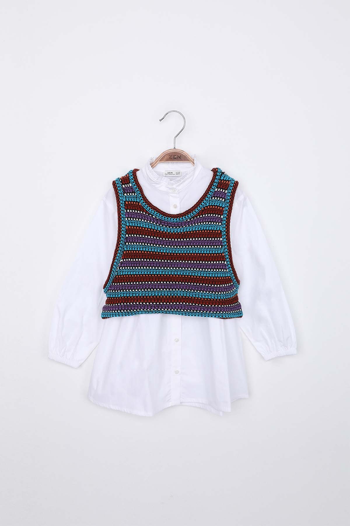 ZEN Enfant - Ensemble Débardeur Et Chemise&nbsp;- Blanc