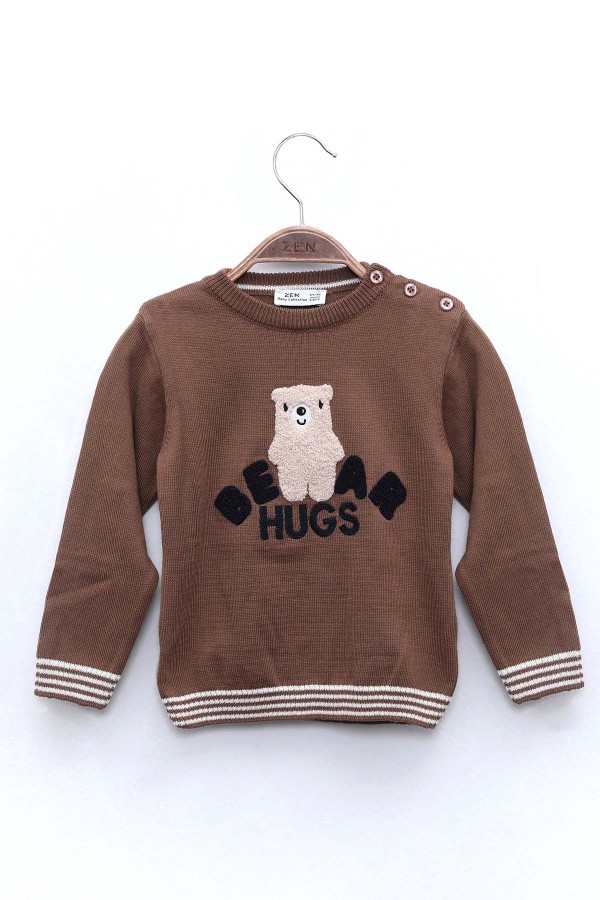 ZEN Enfant - PULL OVER Bébé boy en marron - 35ZNPBG00092