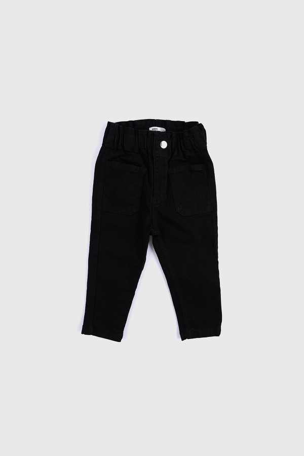 ZEN Enfant - Pantalon denim Bébé girl en jeans noir - 35ZGTPNBF01159