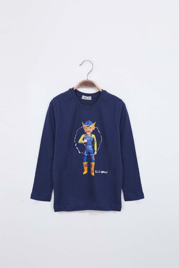 ZEN Enfant - T Shirt imprimé - BLEU MARINE