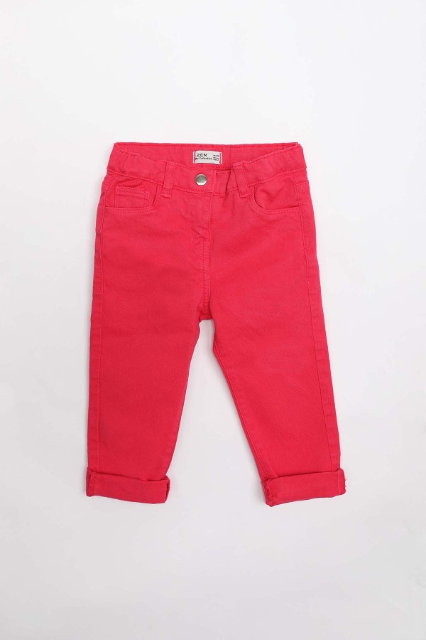 ZEN Enfant - Pantalon jeans pour bébé - FRAMBOISE