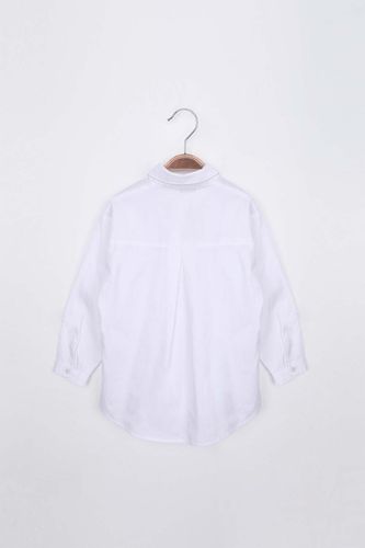 ZEN Enfant - Chemise fleurie à volants - BLANC 2