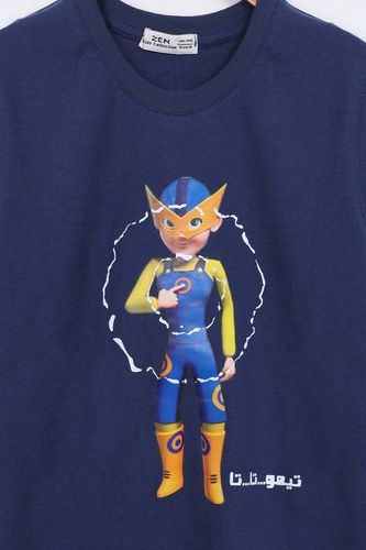 ZEN Enfant - T Shirt imprimé - BLEU MARINE 2